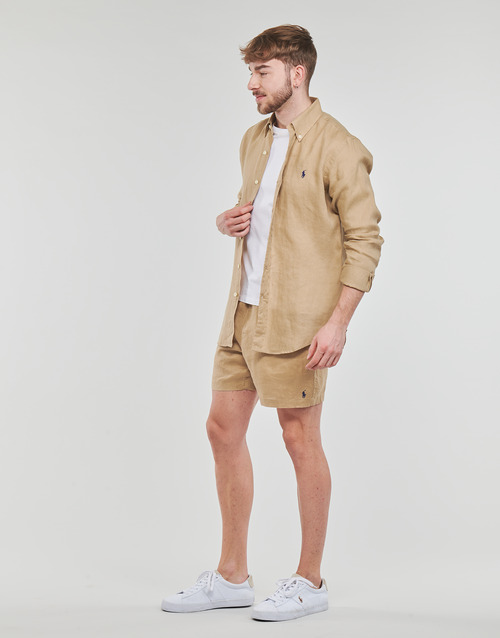 Polo Ralph Lauren - CHEMISE COUPE DROITE EN LIN Camel