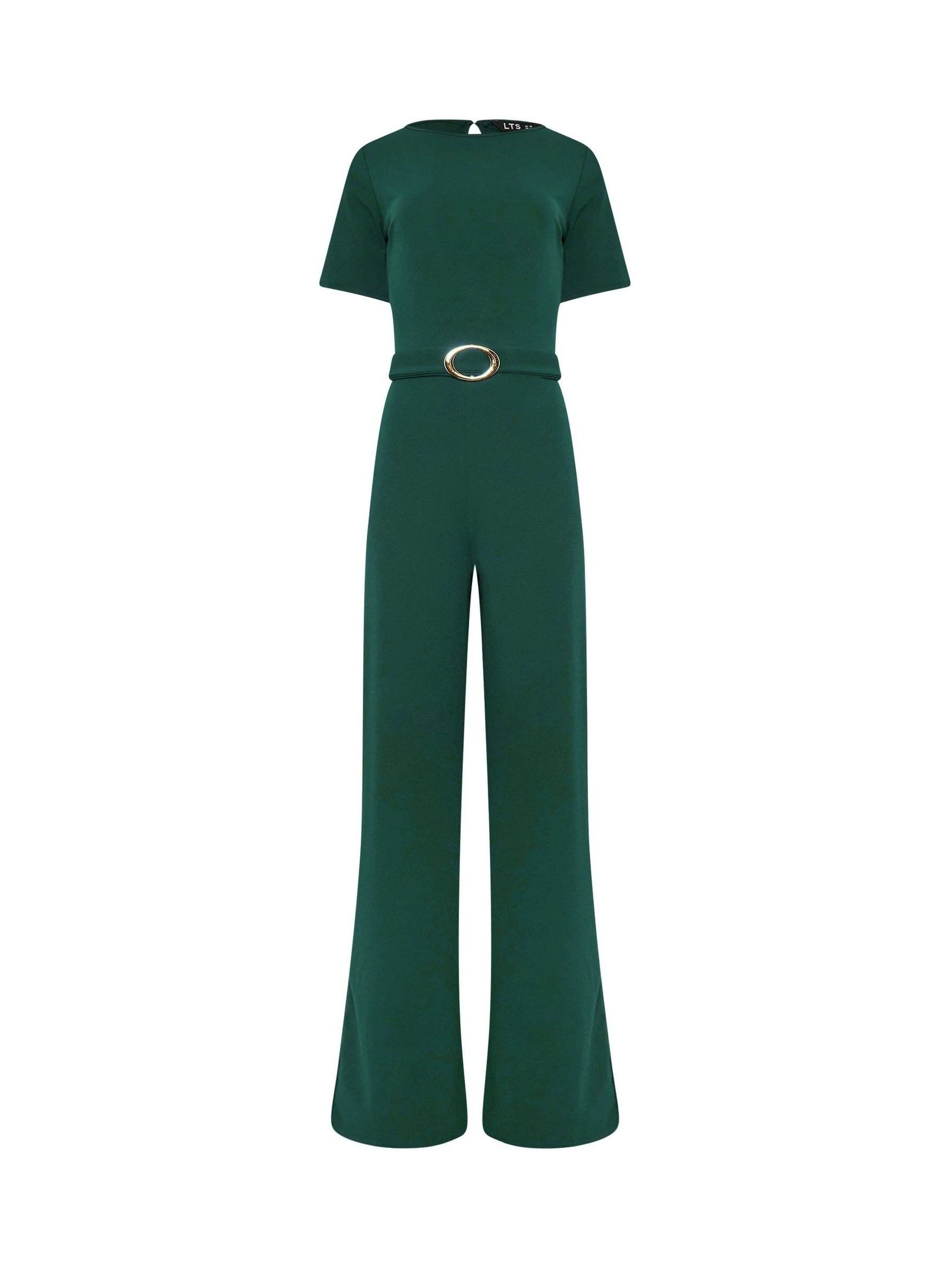 Groen - Long Tall Sally Belted Jumpsuit