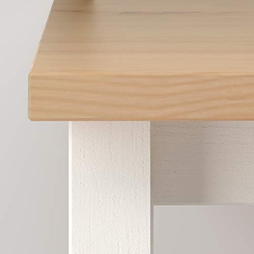 Rangoon's HEMNES Couchtisch, weiß gebeizt, hellbraun, 90 x 90 cm, langlebig und pflegeleicht.Couchtische & Beistelltische.Tische & Schreibtische Möbel Umweltfreundlich