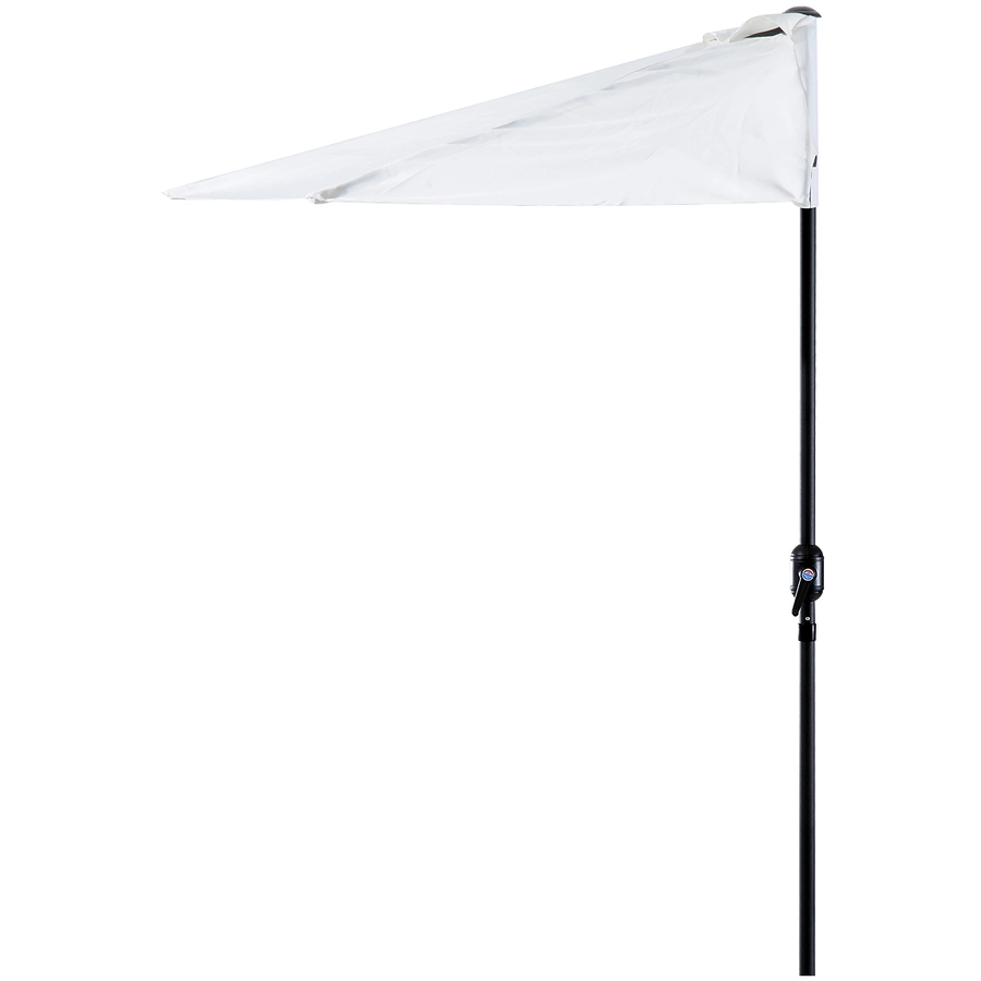 Outsunny Sonnenschirm mit Handkurbel cremeweiß