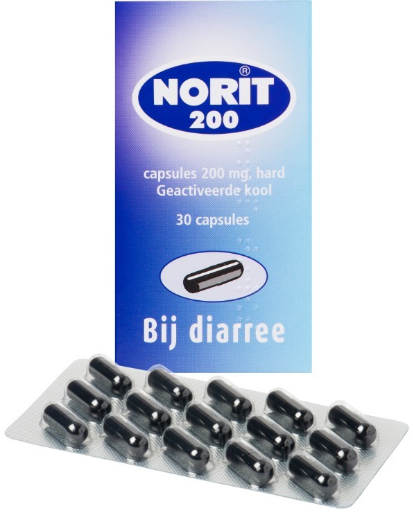 Norit Capsules 200mg 30cap