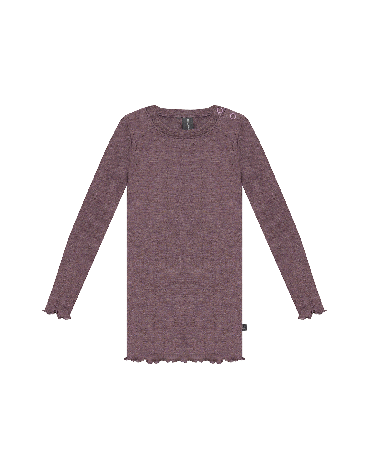 Pointelle shirt van merinowol/zijde voor baby's