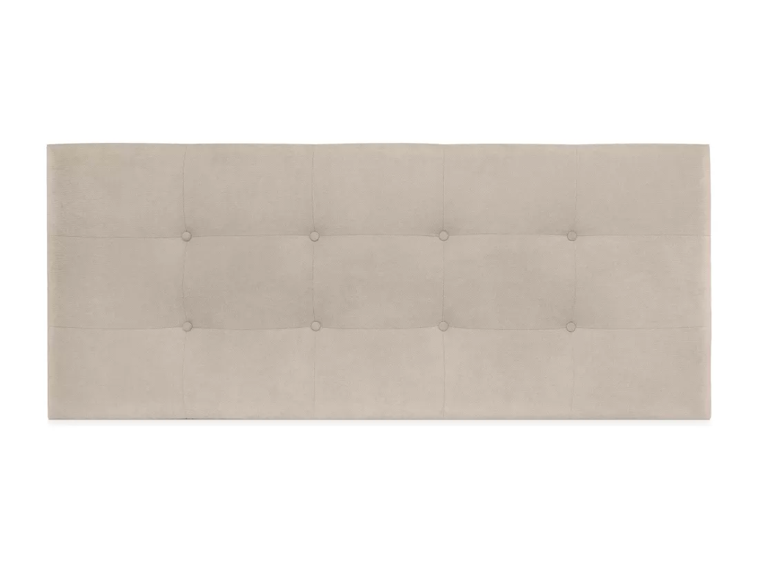 DHOME Tête de lit en tissu Aqualine Capitoné 160x60cm Lits 150/160 - Beig