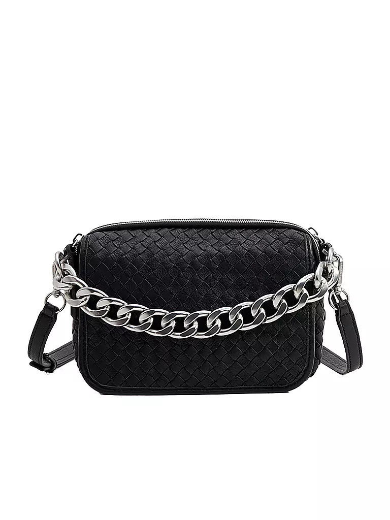 LES VISIONNAIRES Ledertasche - Umhängetasche EMILY WEAVE  schwarz