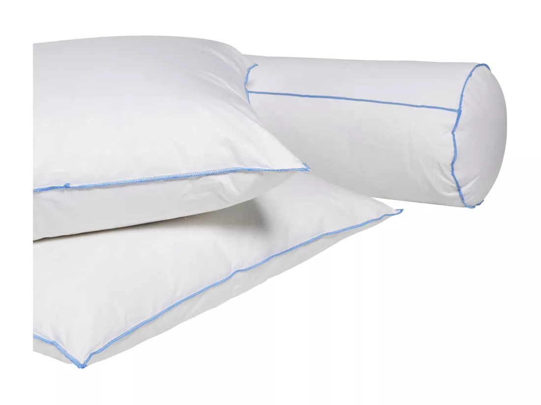 Pack oreiller et traversin moelleux duvet de canard anti-allergènes Someo 180