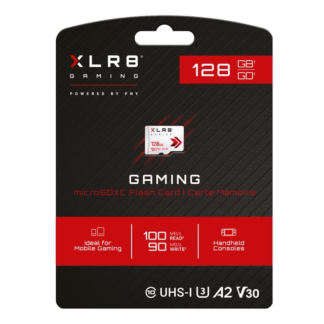PNY XLR8 Gaming Class 10 U3 V30 microSDXC Flash Memory Card