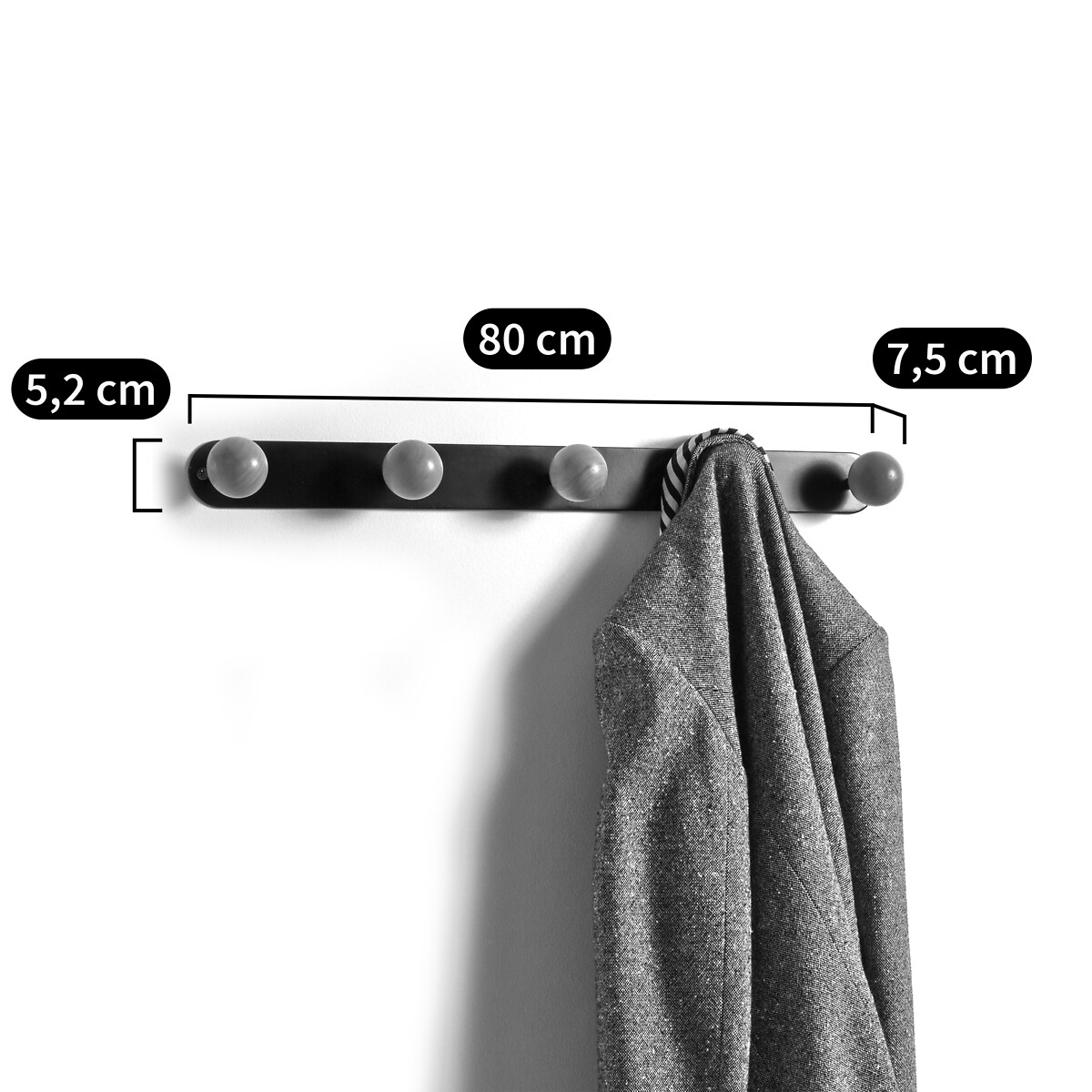 LA REDOUTE INTERIEURS<br>Cabides de parede Agama 5 cabides