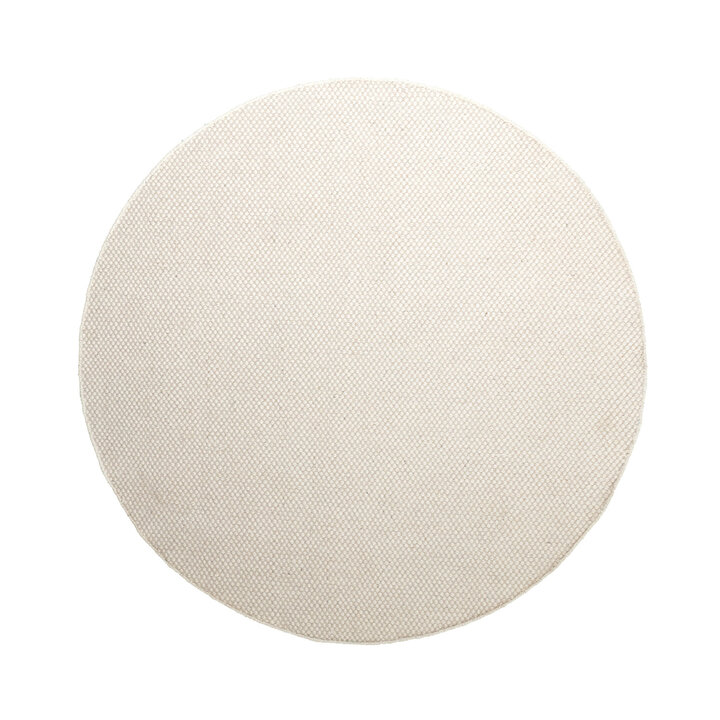 Rond wollen vloerkleed - Bliss Creme