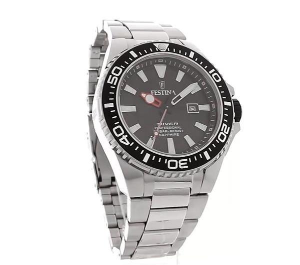 Festina Gents Festina Diver Silver Black Watch F20663 3