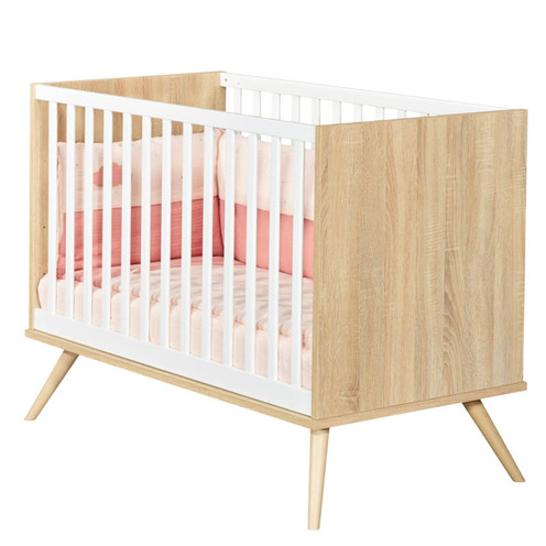 Chambre DUO Lit 120x60 + Commode Rose SEVENTIES - SAUTHON