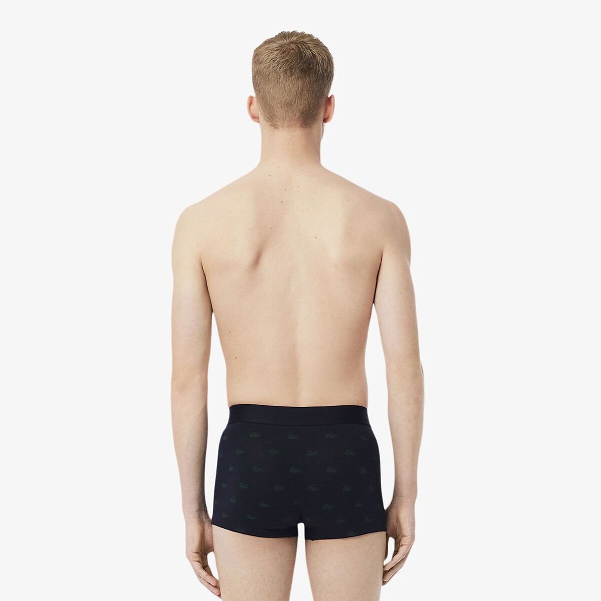 LACOSTE<br>Conjunto de 3 cuecas boxer em malha de algodão