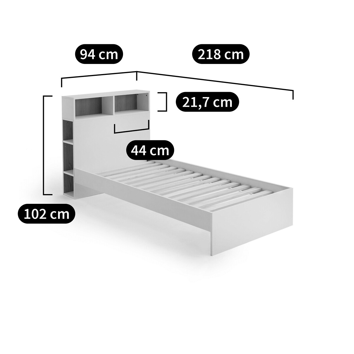 LA REDOUTE INTERIEURS<br>Cama infantil com base biface