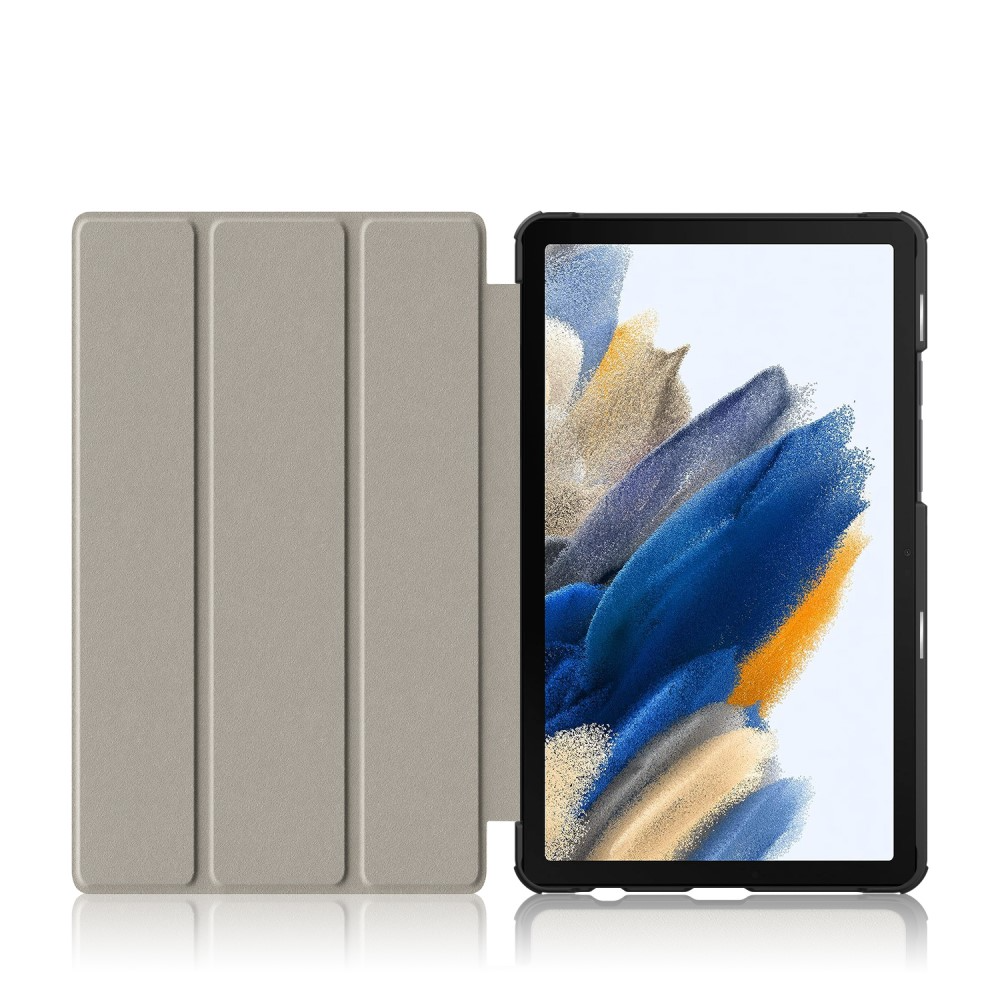 Samsung Galaxy Tab A9 Leder Tasche Smart Cover Hülle Litchi Look - Rot