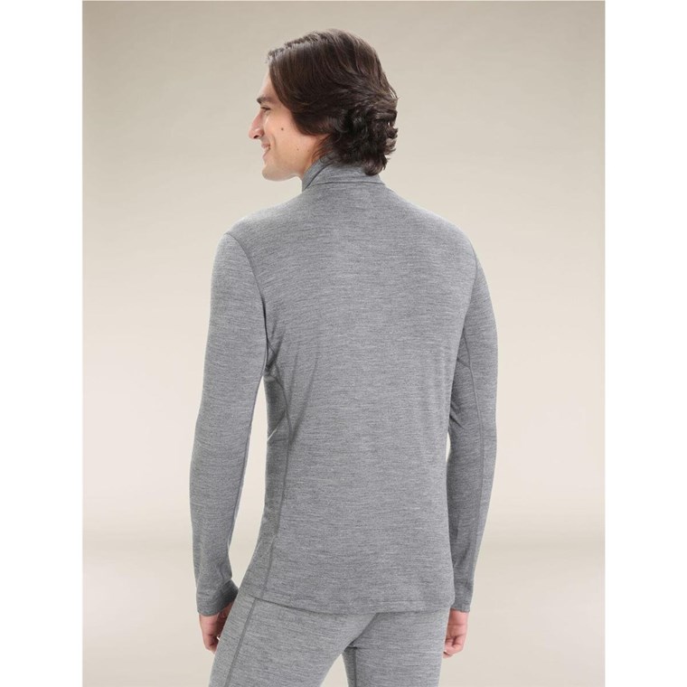 Icebreaker M 200 Oasis LS HalfZip Gritstone Hthr-013