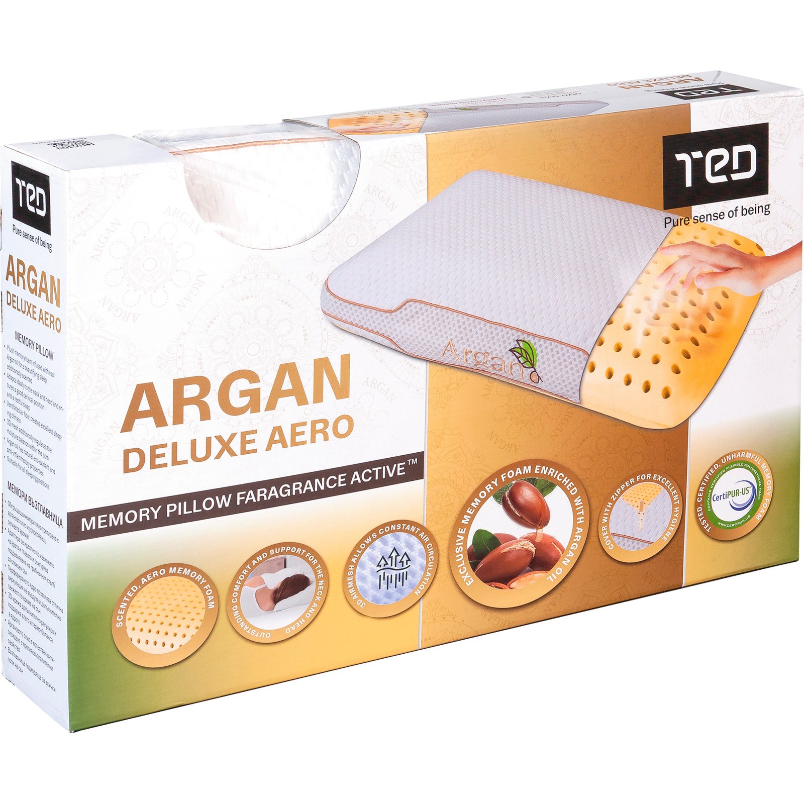 Kissen 40x60cm memory Argan aero deluxe