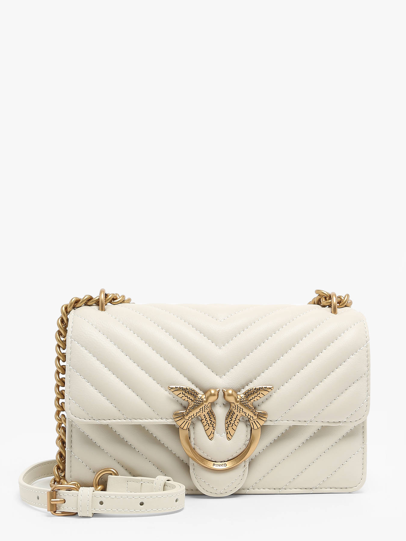 Sac bandoulire Love bag quilt cuir PINKO