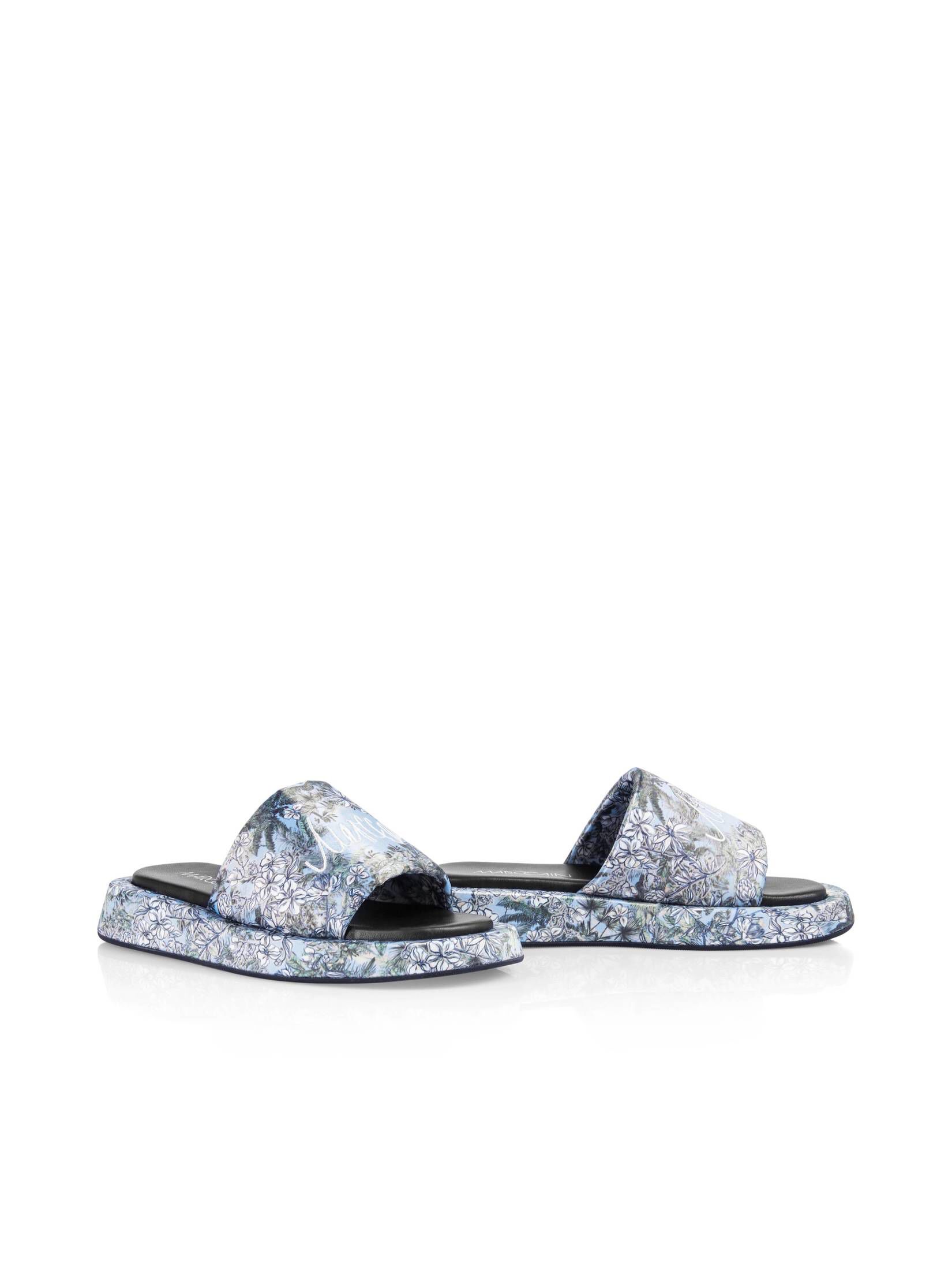 Marc Cain| Damen Pantoletten SANDALEN IM BLUMEN DESSIN