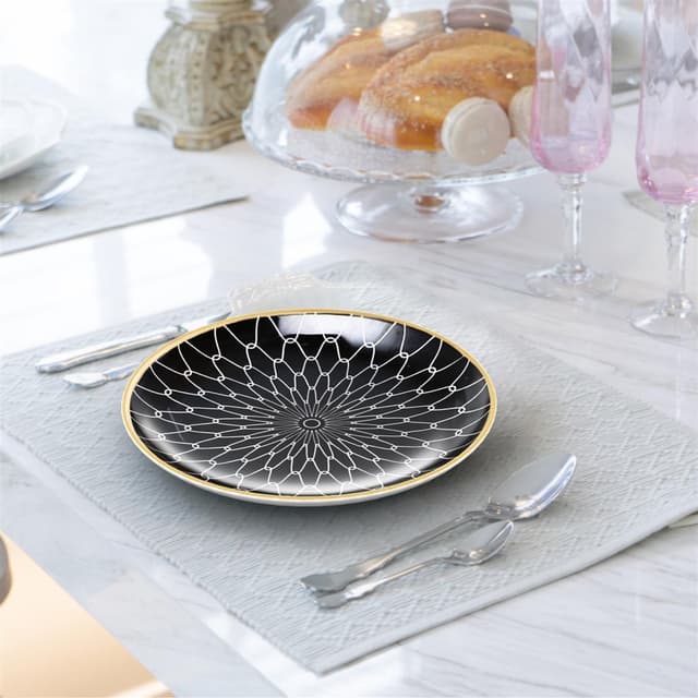 4x Porcelænstallerken Tallerken Serveringstallerken