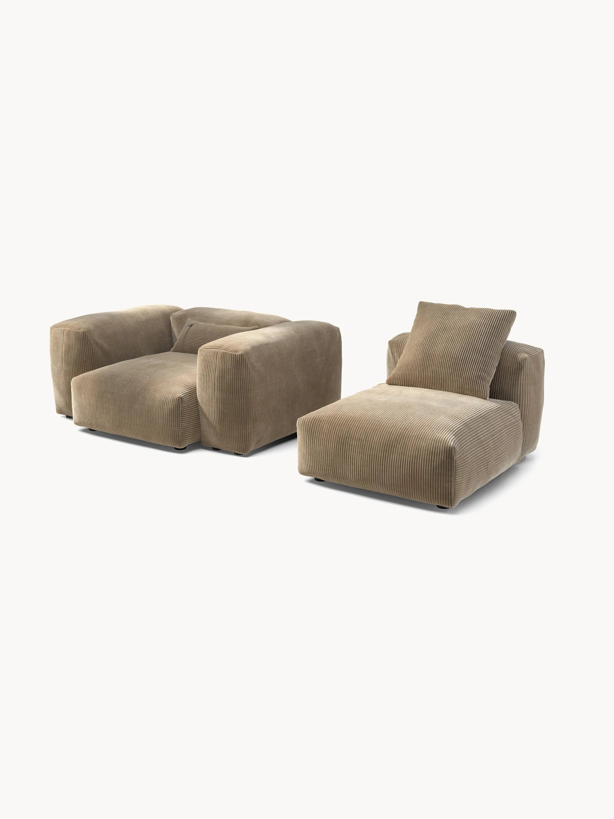 Modulaire bank Vetsak (2-zits) van ribfluweel