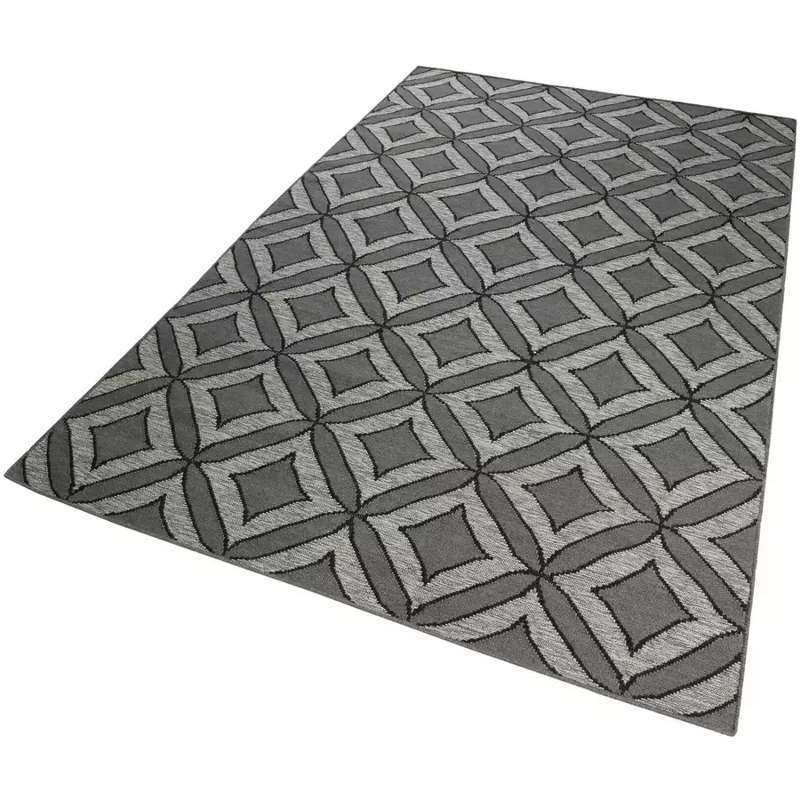 Esprit Kurzflorteppich Kian Kelim silber