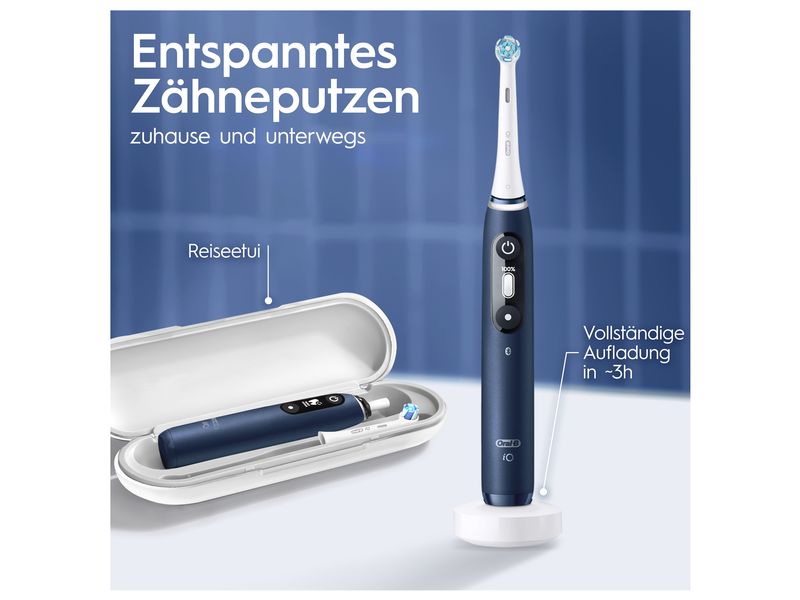 Oral-B Rotationszahnbürste iO Series 7N Sapphire Blue Elektrische Zahnbürste