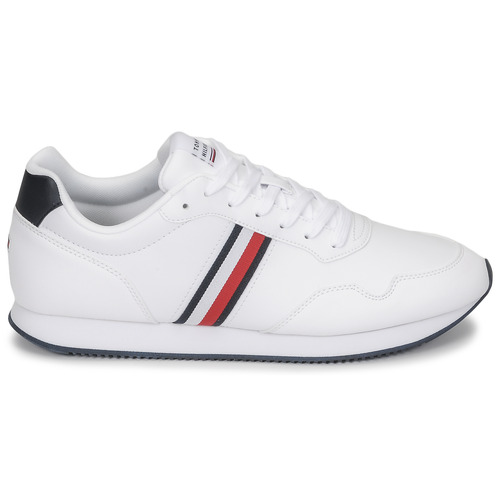 Tommy Hilfiger - CORE LO RUNNER PU LTH - Blanc / Rouge / Marine