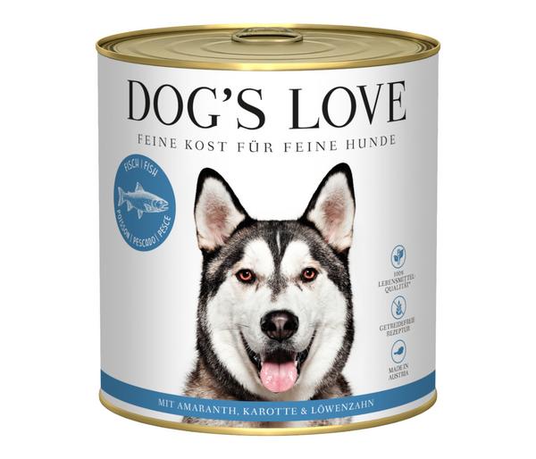 DOG'S LOVE Nassfutter für Hunde Adult, 6 x