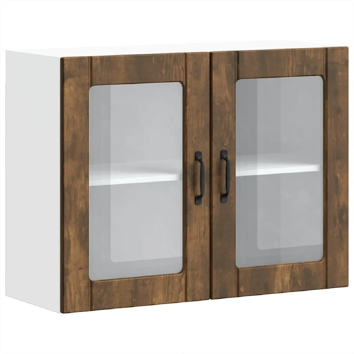 vidaXL Armoire murale cuisine porte en verre Lucca