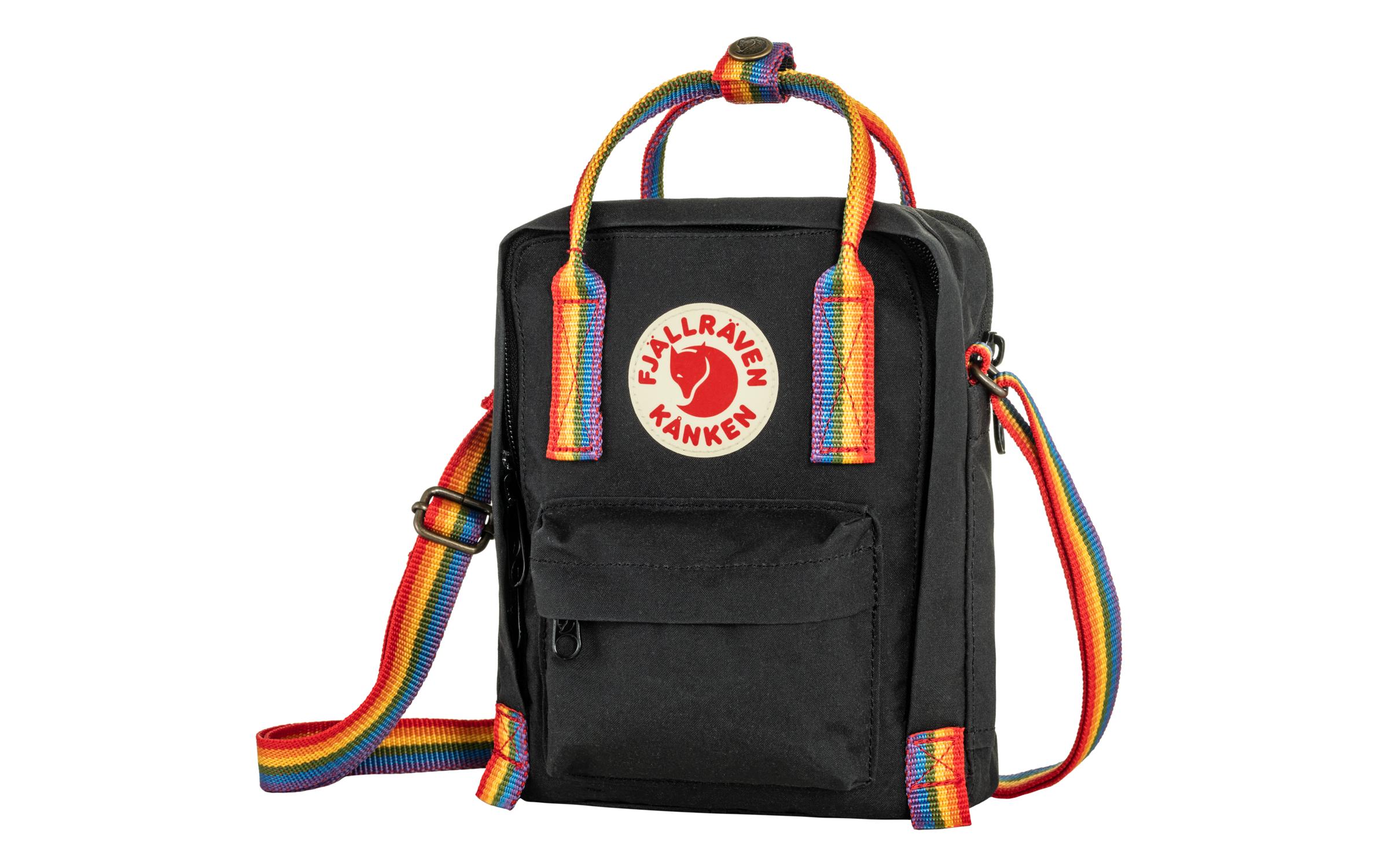 Schultertasche Kanken Rainbow Sling 2.5 lSchultertasche mit Regenbogen-Schultergurten