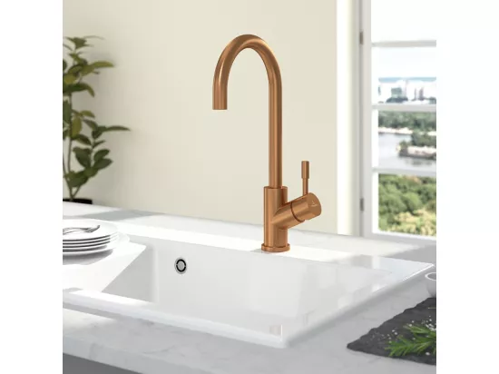 Robinet cuisine VILLEROY ET BOCH Umbrella bronze + nettoyant