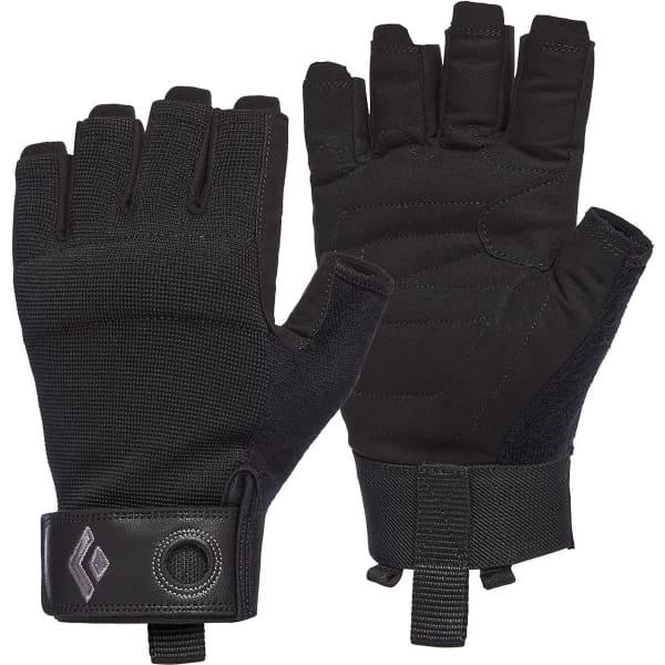 Gants via ferrata BLACK DIAMOND CRAG HALF-FINGER GLOVES BLACK