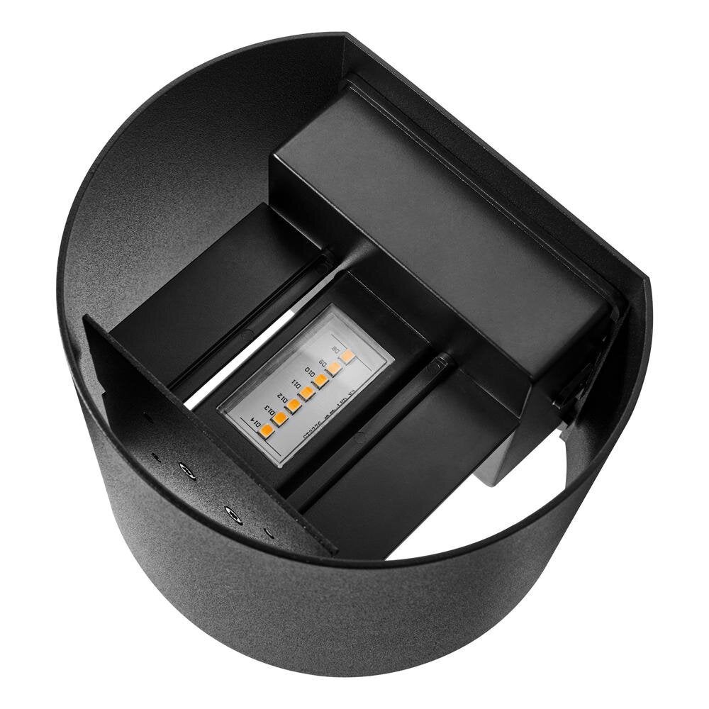 LED wandlamp Milda in zwart 2x 2,45W 290lm IP44