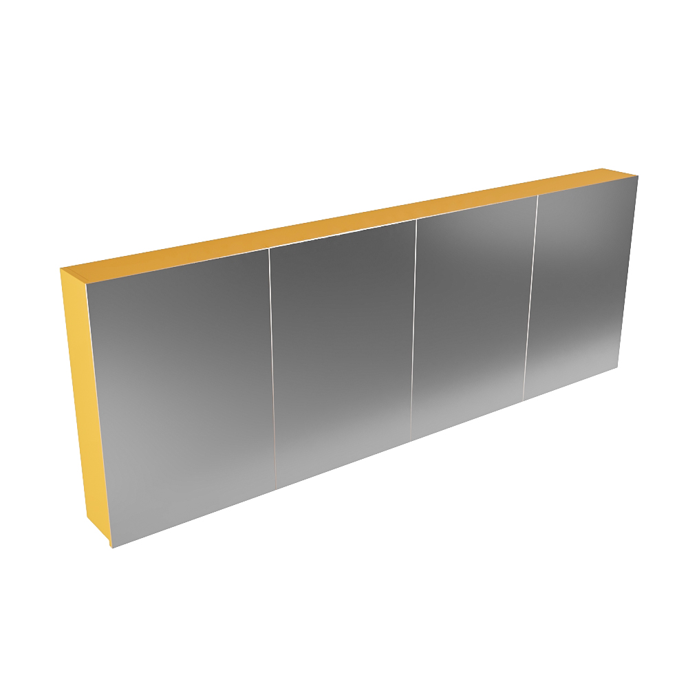 Mondiaz Cubb spiegelkast 200x70x16cm ocher met 4 deuren