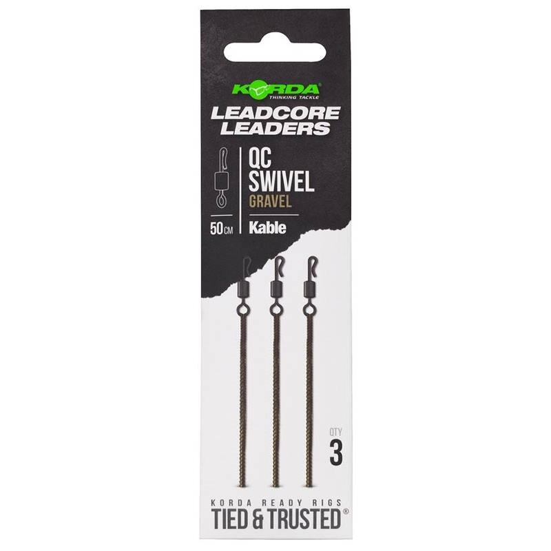 Leadcore Korda Kable Leadcore Leader Qc Swivel
