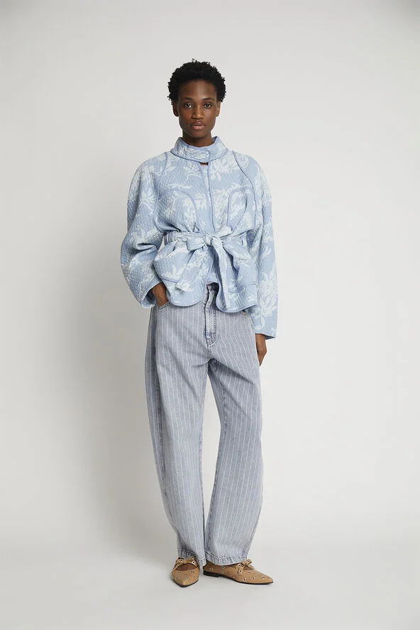 MUNTHE SAHNELY Cotton Jacket Light blue