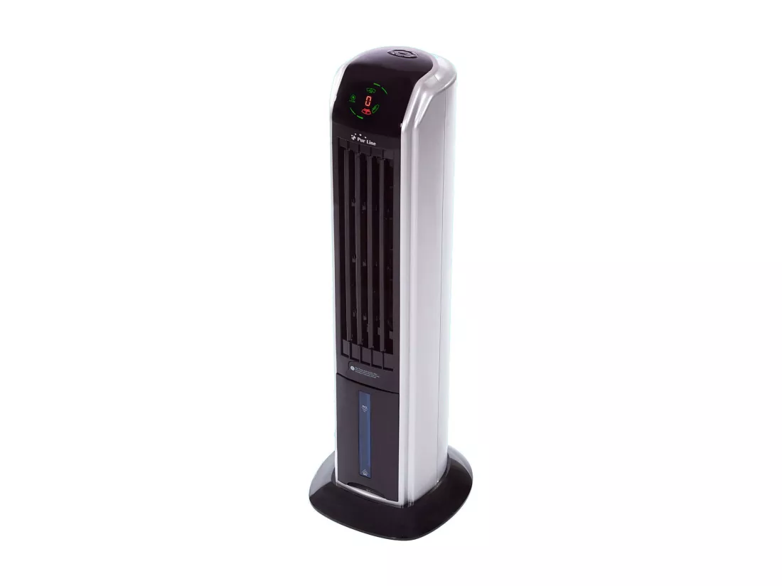 Rafraichisseur d'air par évaporation à débit élevé avec ioniseur