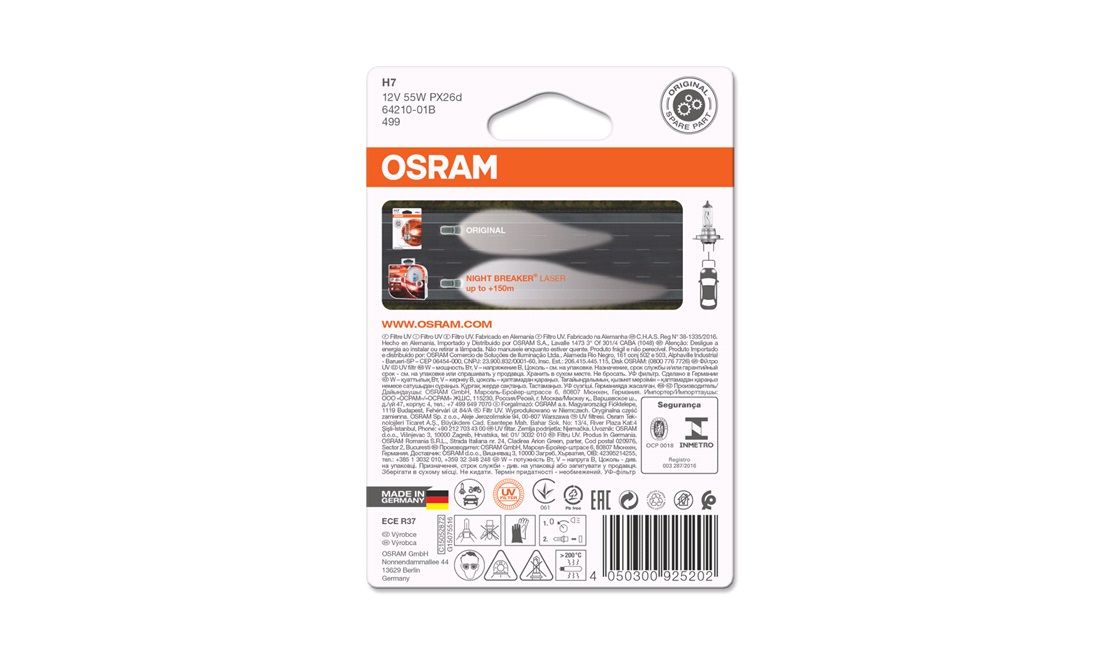 Pære H7 Original - Osram