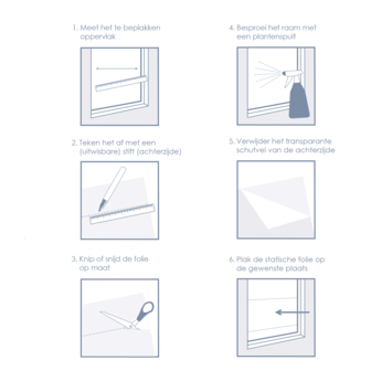 Premium statische glasfolie Charis 334-8034 67,5x150 cm