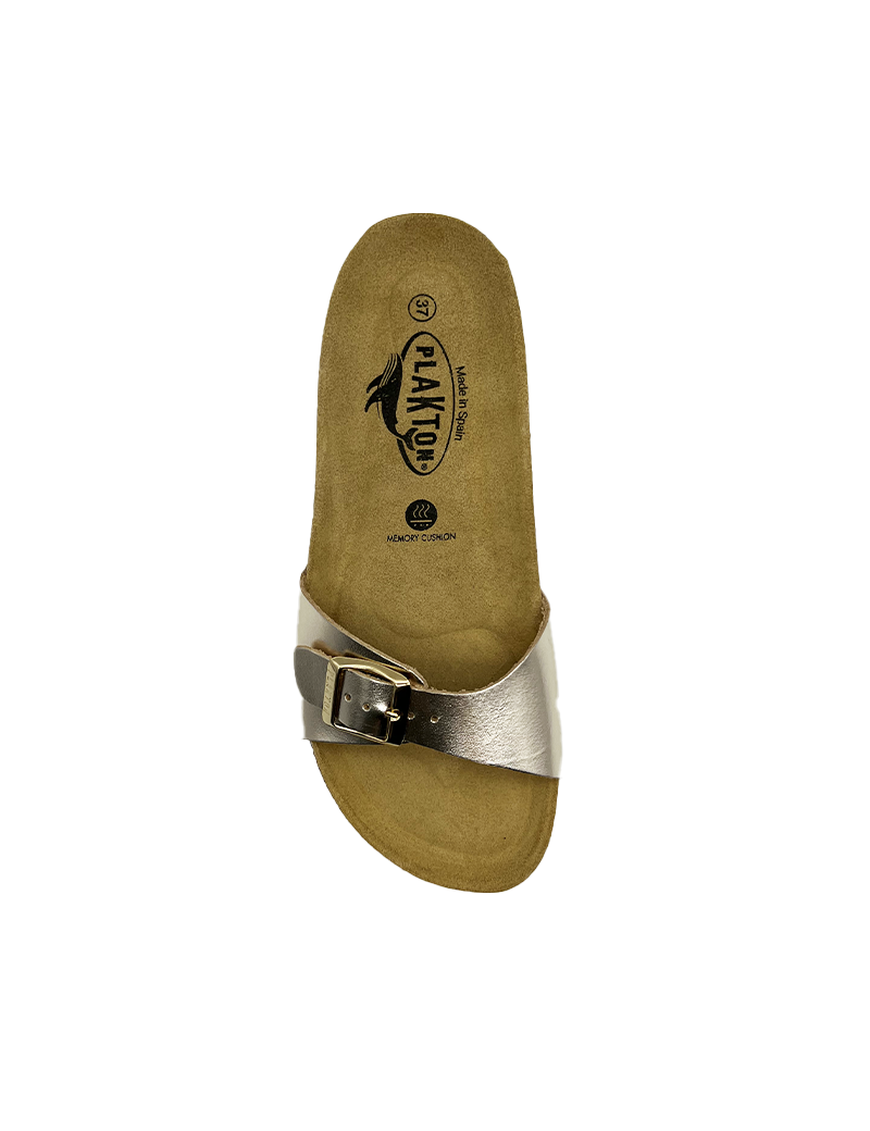 PLAKTON MULES FEMME OR MÉTALLISÉ
