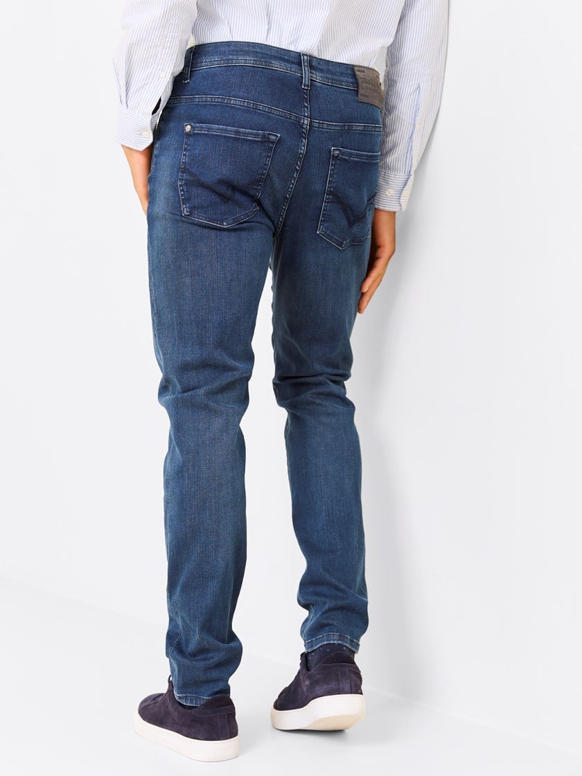 Alain Deep Blue Hyper Stretch Jeans Light Stonewash   Us