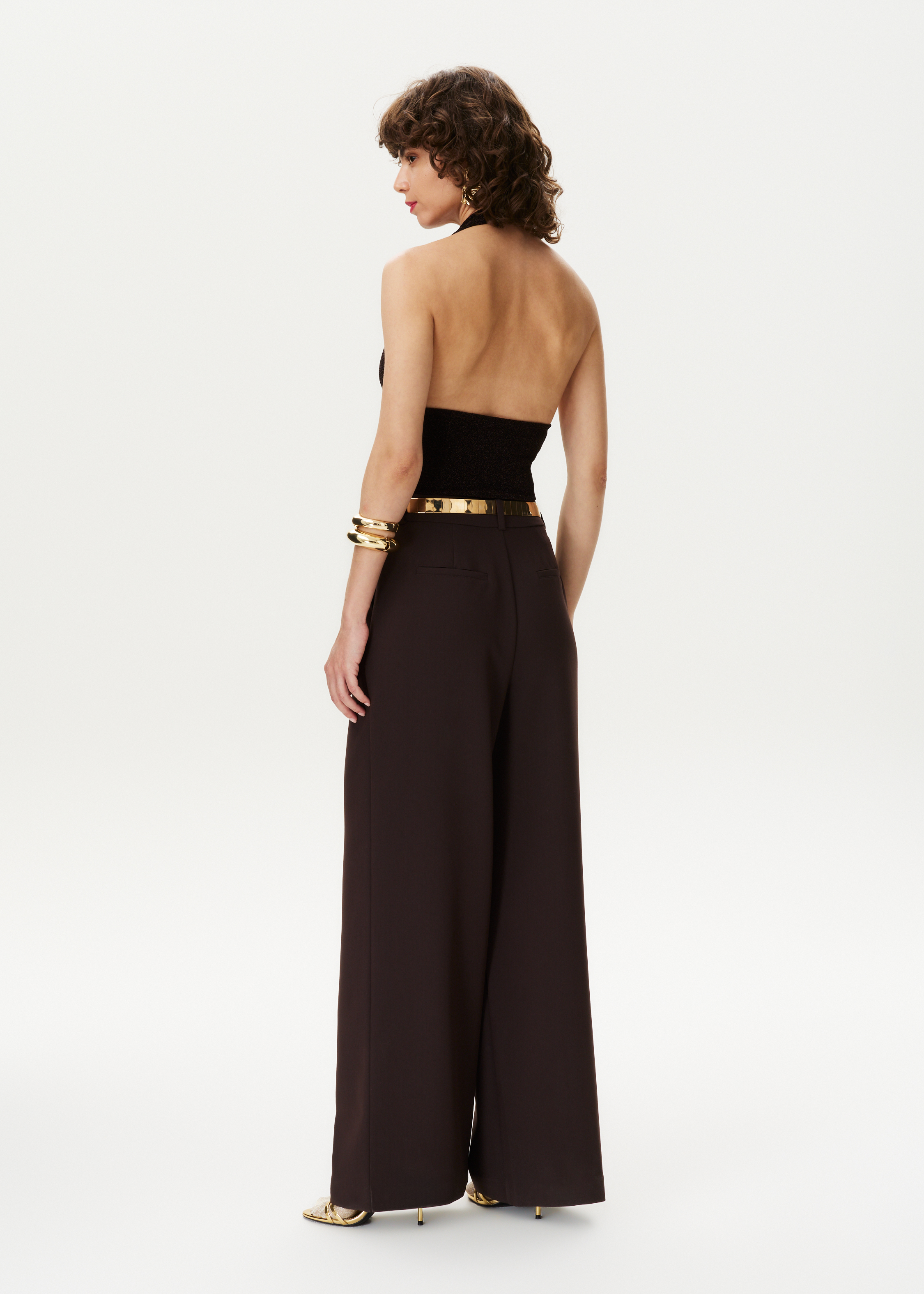 Halter top met glitter