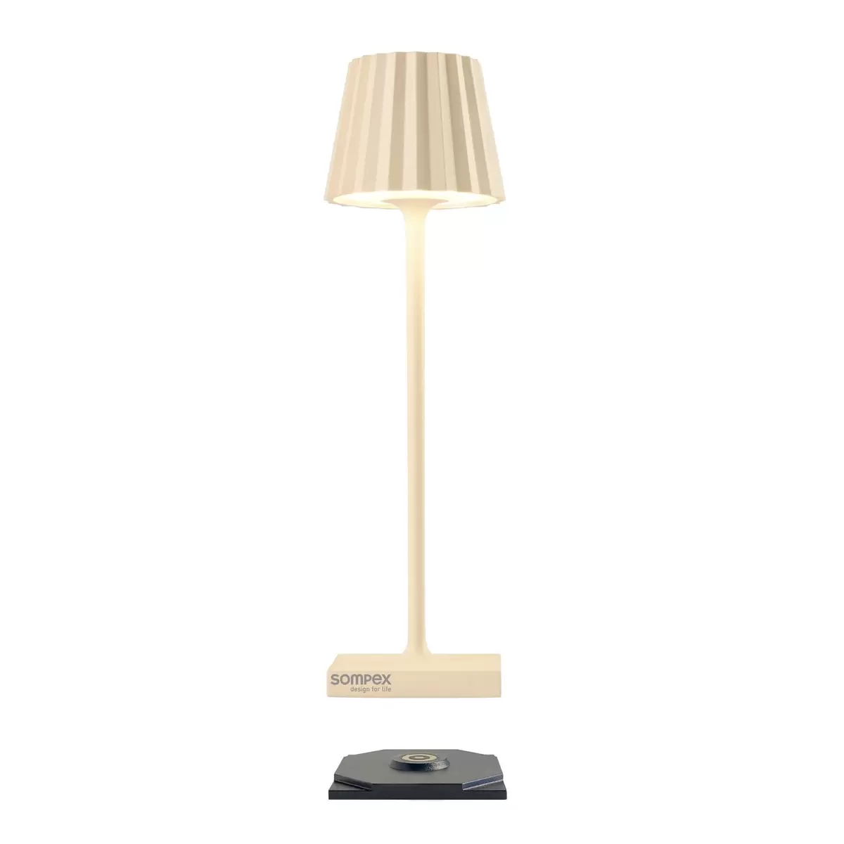 Tischleuchte Sompex Troll nano sand hellbeige