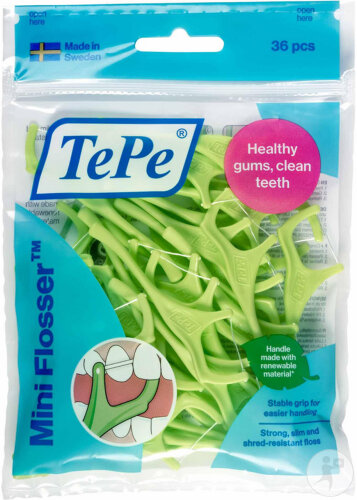 Tepe Mini Flosser Porte-Fil Dentaire Préchargé 36 Pièces