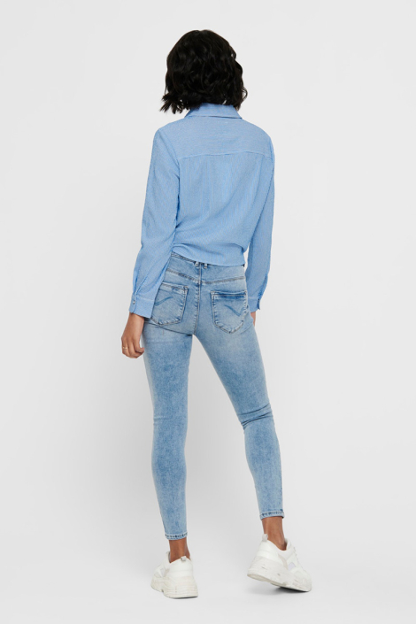 Only blauwe dames blouse