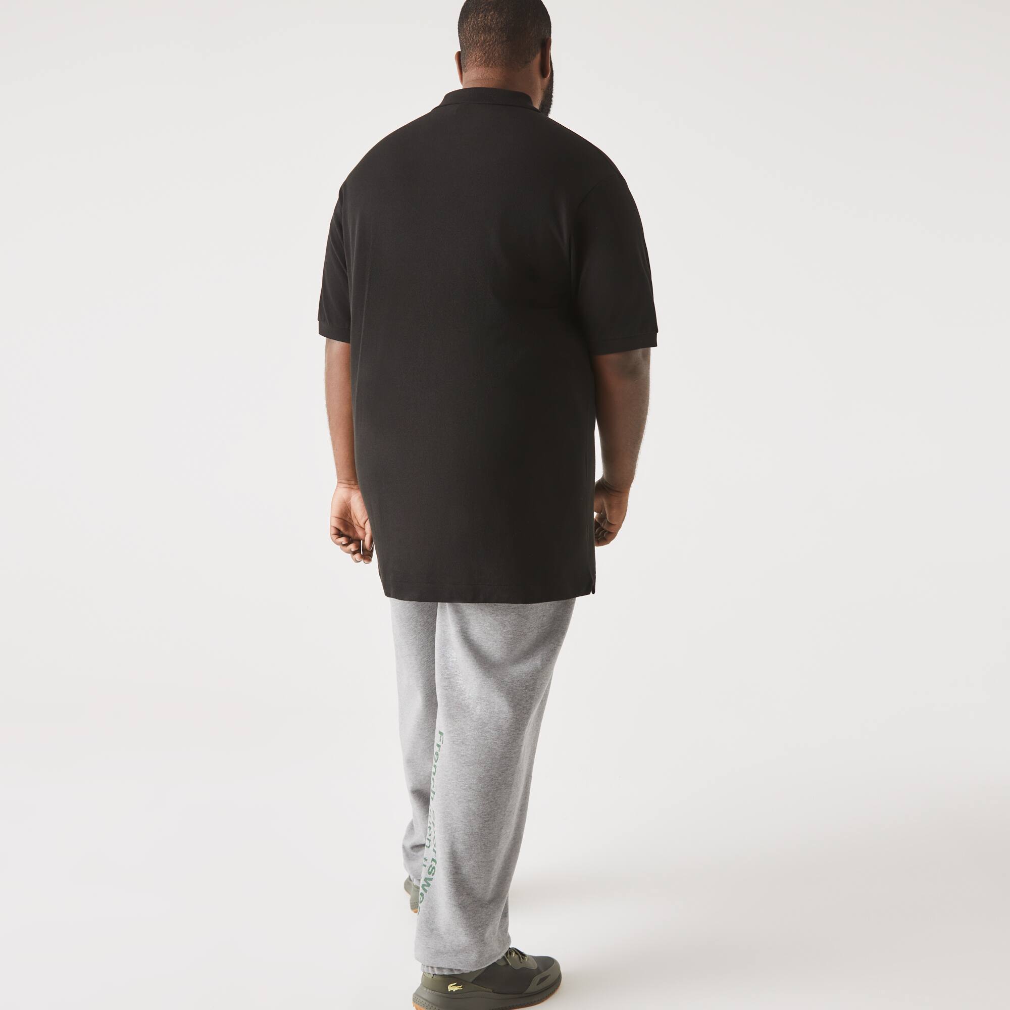 Herren-Poloshirt aus Baumwoll-Petit-Piqué LACOSTE – Übergröße – Weit Kurze Ärmel - Schwarz - Lacoste - Herren