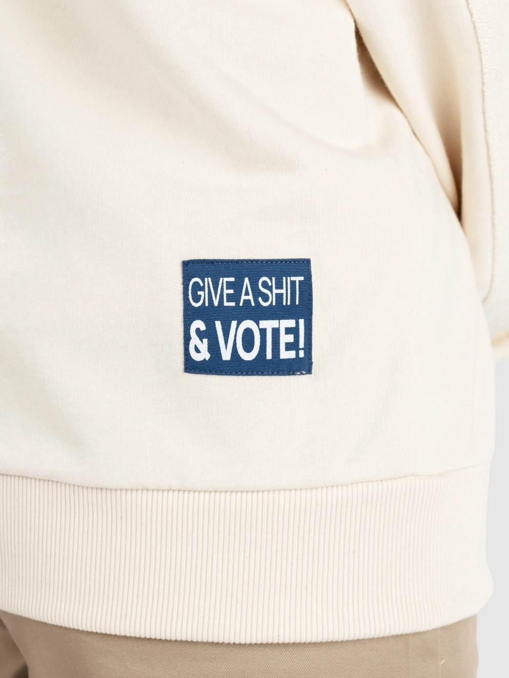 POW Protect Our Winters Vote Sweater ecru