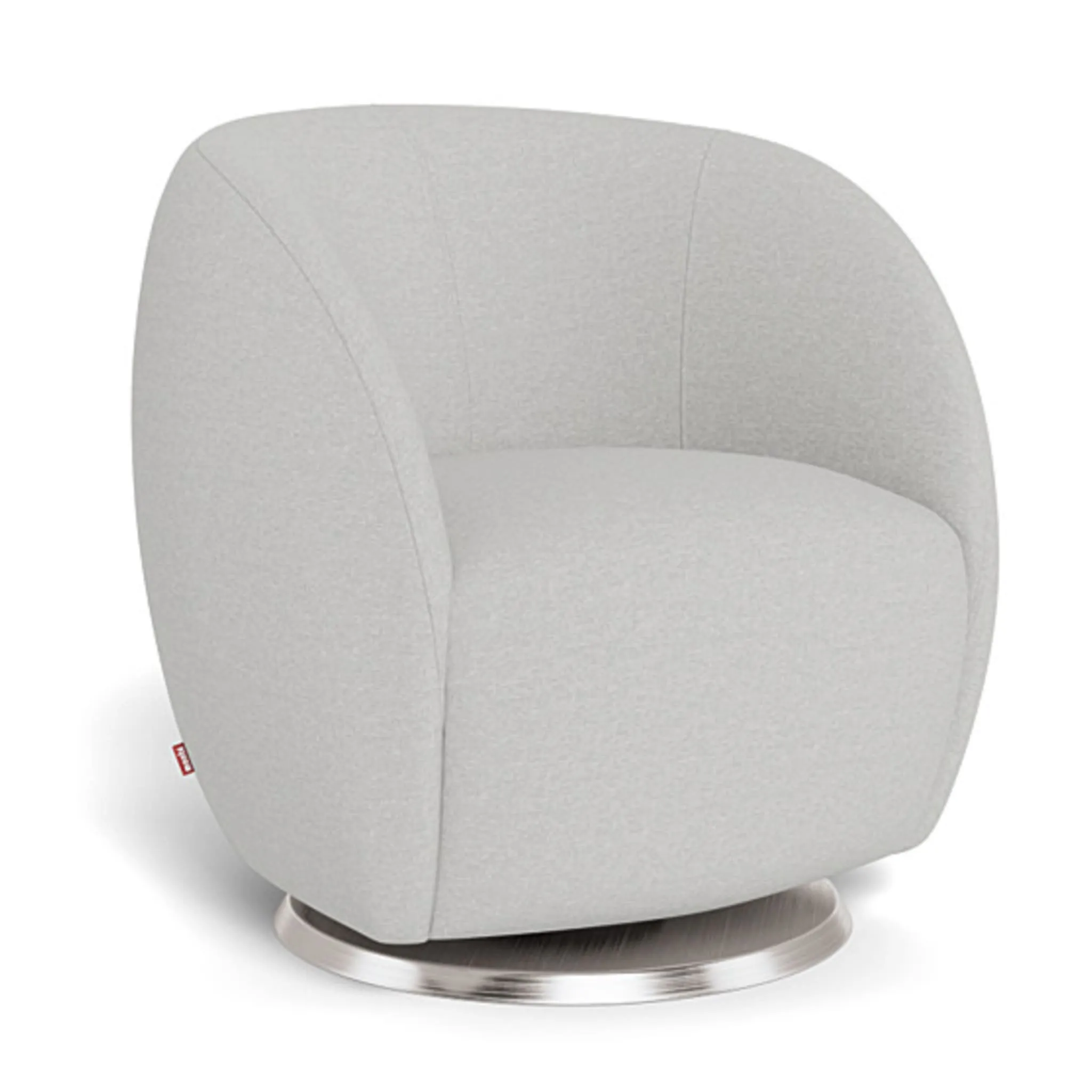 Monte Fauteuil Berçant et Pivotant Gem - Fog grey  Argent