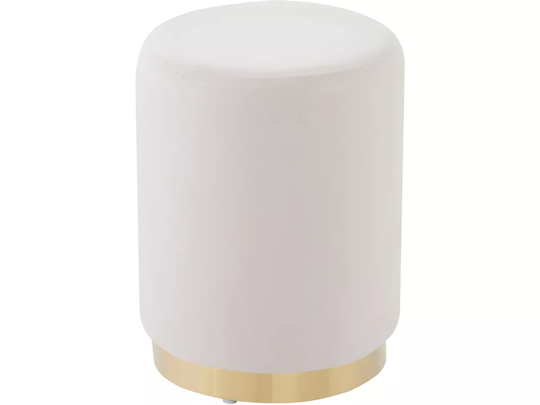 Pouf en velours 