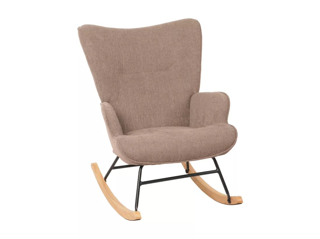 Chaise à bascule MCW-N14, marron