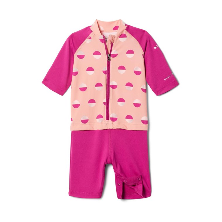 Columbia Sandy Shores Sunguard Suit Infant Coral Reef Sundaze/Wild Fuchsia
